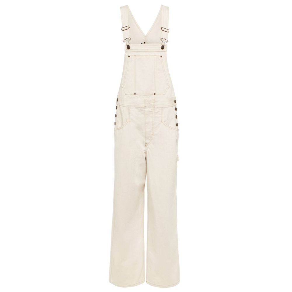 AQUA
Cotton Canvas Overalls